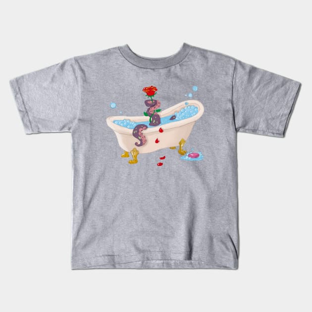 The trap of the octopus Kids T-Shirt by LeahHa